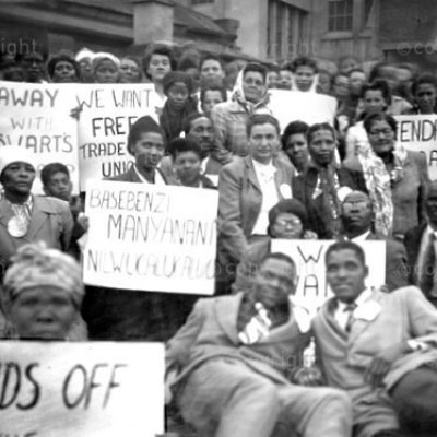 Members of the Communist Party of South Africa. Ray Alexander can be seen in the centre surrounded by women activists. Date unknown.