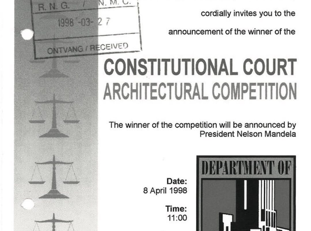 Invitation to the announcement of the winner of the Constitutional Court Architectural Competition.