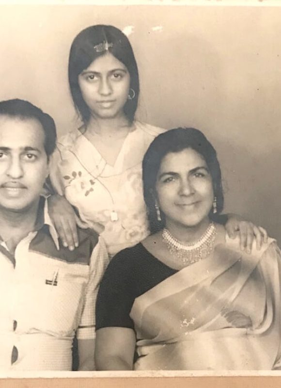 Ayesha Dawood with her family. Private collection