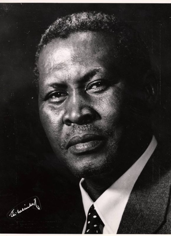 Albert Luthuli. Colin Purkey, Historical Papers Research Archives, University of the Witwatersrand