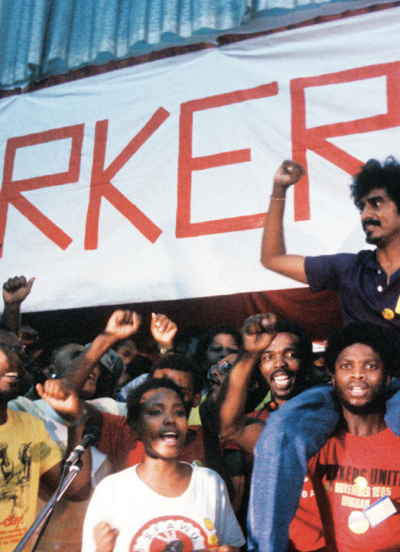 Jay Naidoo at the launch of COSATU, Durban. Paul Weinberg / Africa Media Online