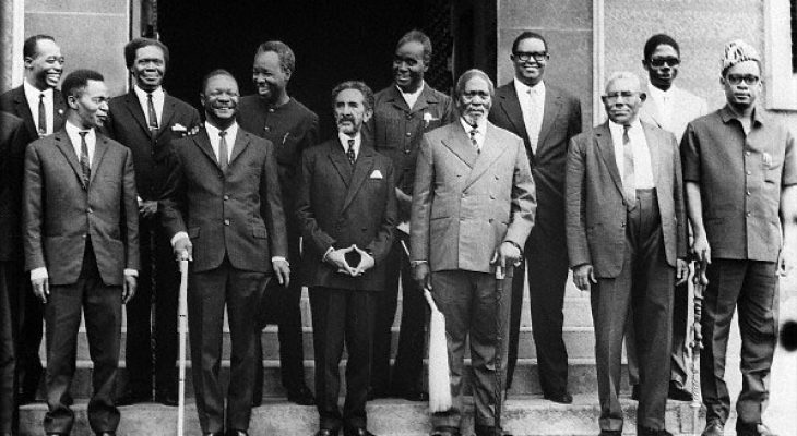 Founding members of the Organisation of African Unity (OAU), 1963.
